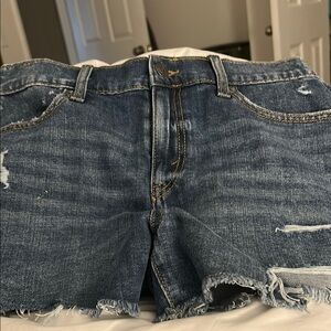 Aerie Blue Denim with Gold Stitching